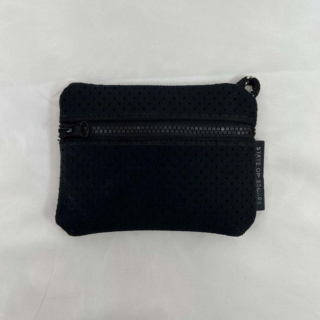 【極美品】ステイトオブエスケープ トートバッグ ポーチ付き 黒 A4可 大容量