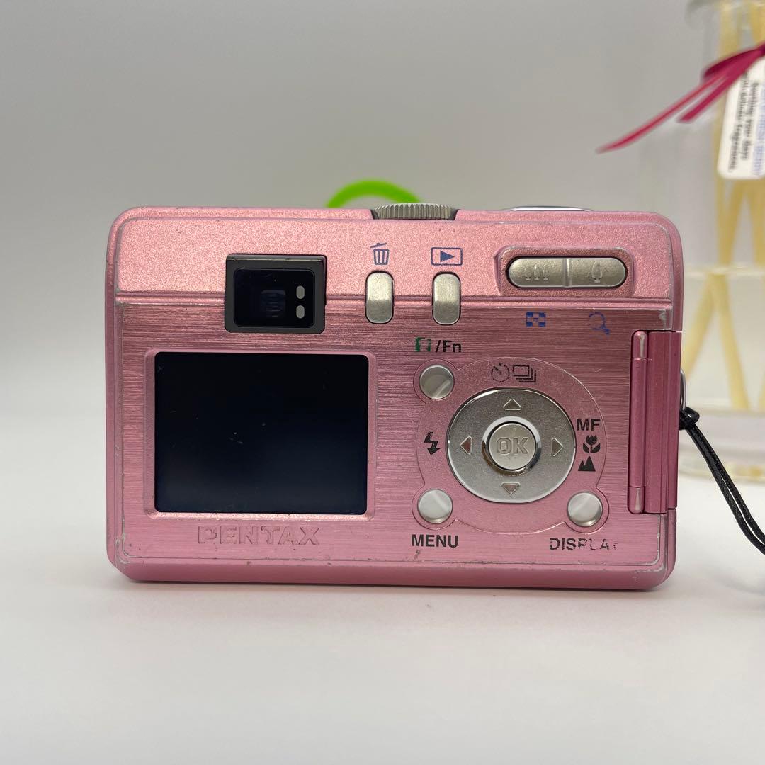 スマホ転送OK✨PENTAX Optio S40✨動作確認済 単三電池 可愛い♪