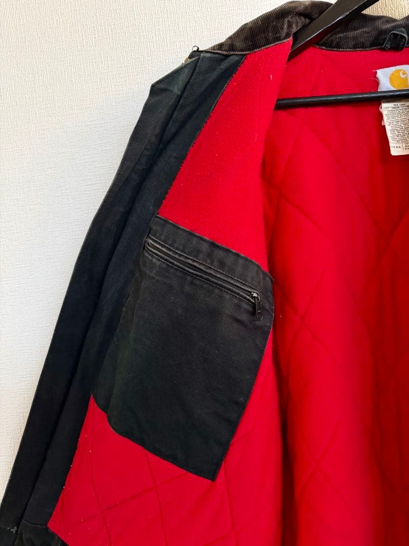 超超スペシャル アメリカ製 カーハート サンタフェジャケット L ブラック 黒