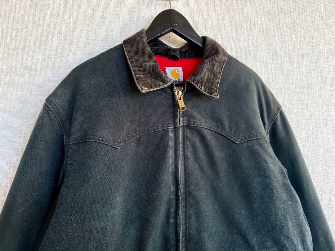 超超スペシャル アメリカ製 カーハート サンタフェジャケット L ブラック 黒