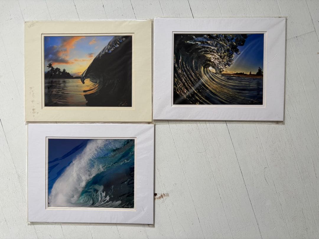 ハワイ　写真家　クラークリトル 絵　海　ノースショア　波　サーフィン