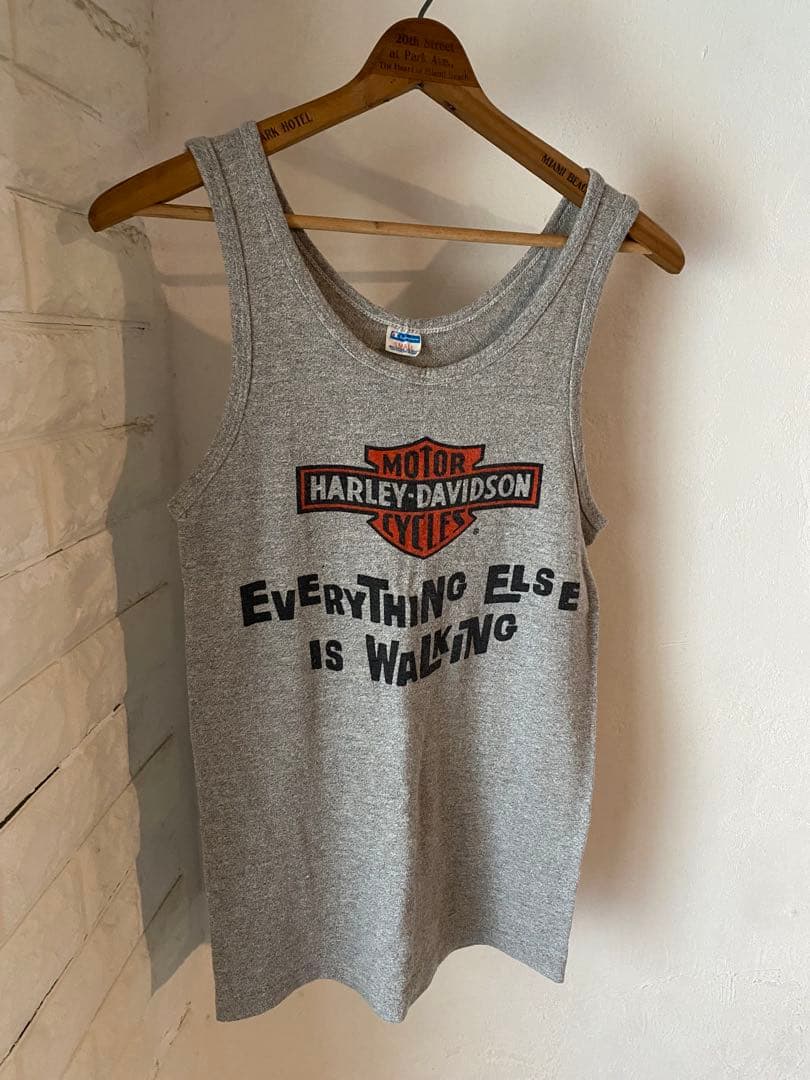 キムタク私物 70s〜 チャンピオン x ハーレーダビッドソン タンクトップ