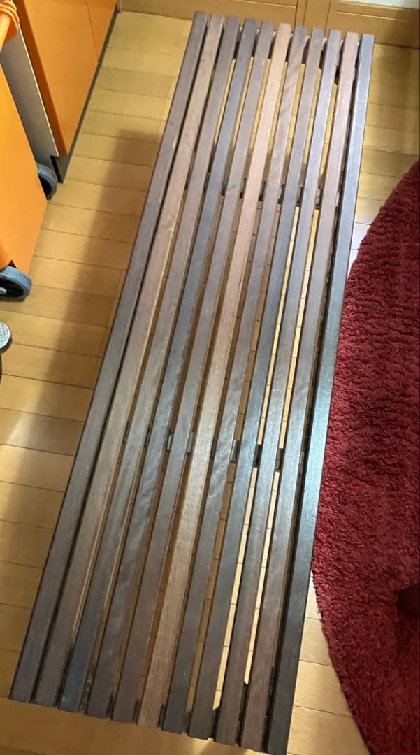 【手渡し限定】 Peak ガーデンテーブル・ウッドトップ2枚・ベンチ2脚