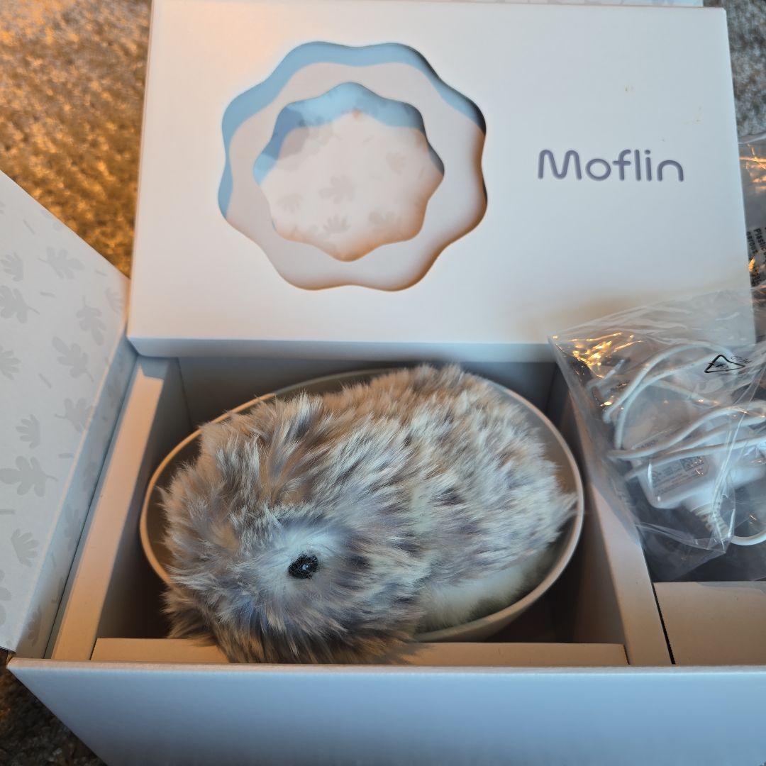 Moflin ぬいぐるみ グレー・ホワイト