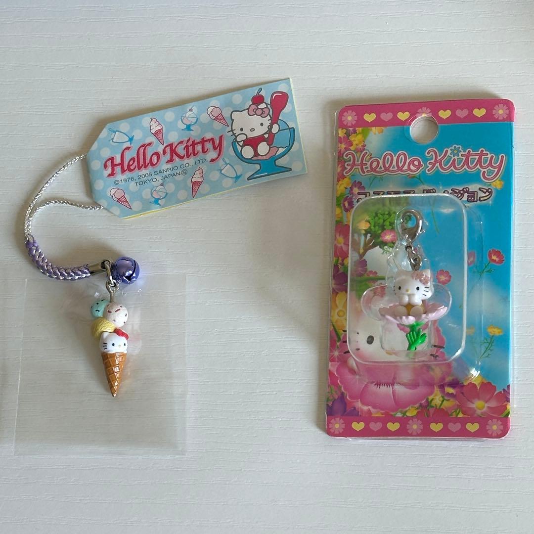 キティ　ストラップ　クールスイーツ　トリプルコーン　アイス　激レア　コスモス