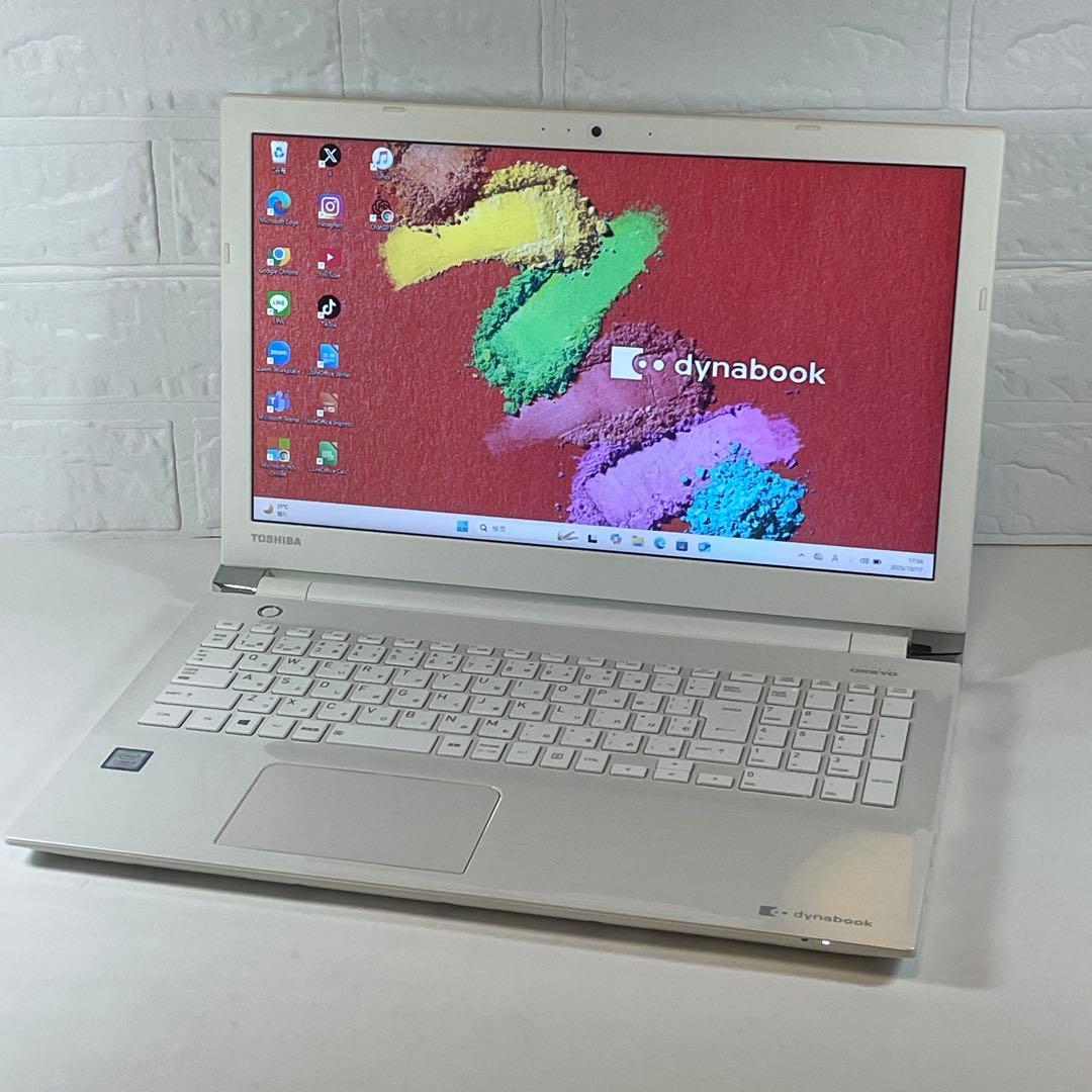 【高性能】東芝◇Dynabook◇SSD256GB◇ホワイト◇ChatGPT搭載