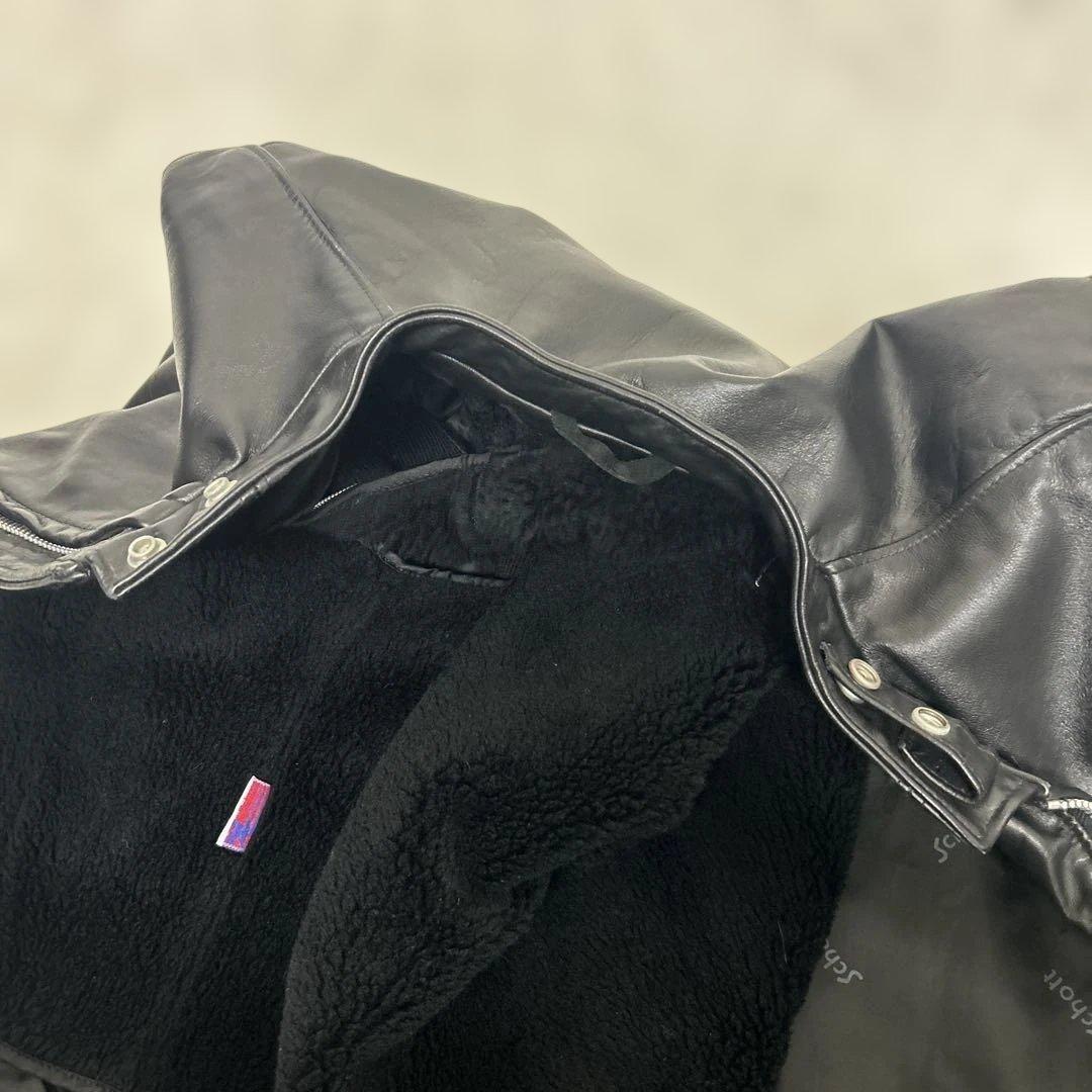 【美品】ショット SCHOTT レザー　ライダース　141 ブラック　サイズ40