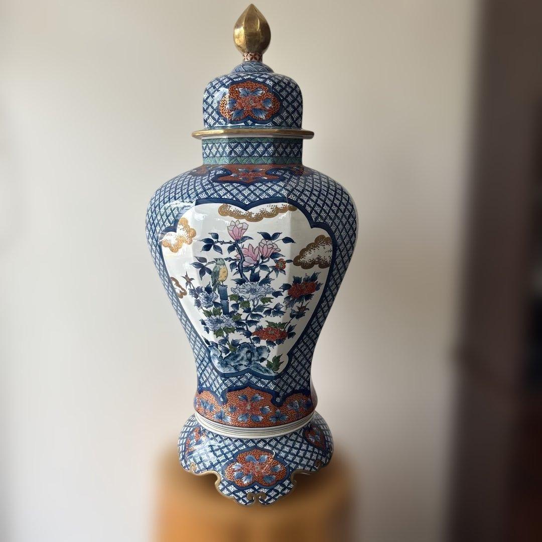 有田焼　吉右ヱ門窯　沈香壺　高さ約94cm 幅約43cm