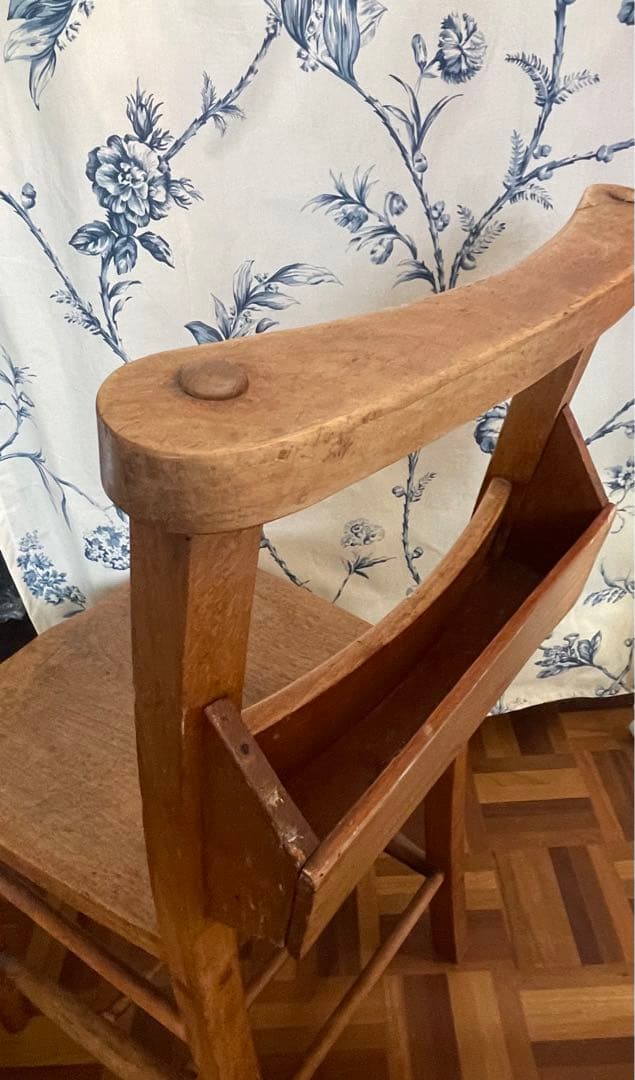 アンティーク　チャーチチェア　シンプルで味わい深いアンティーク椅子　希少