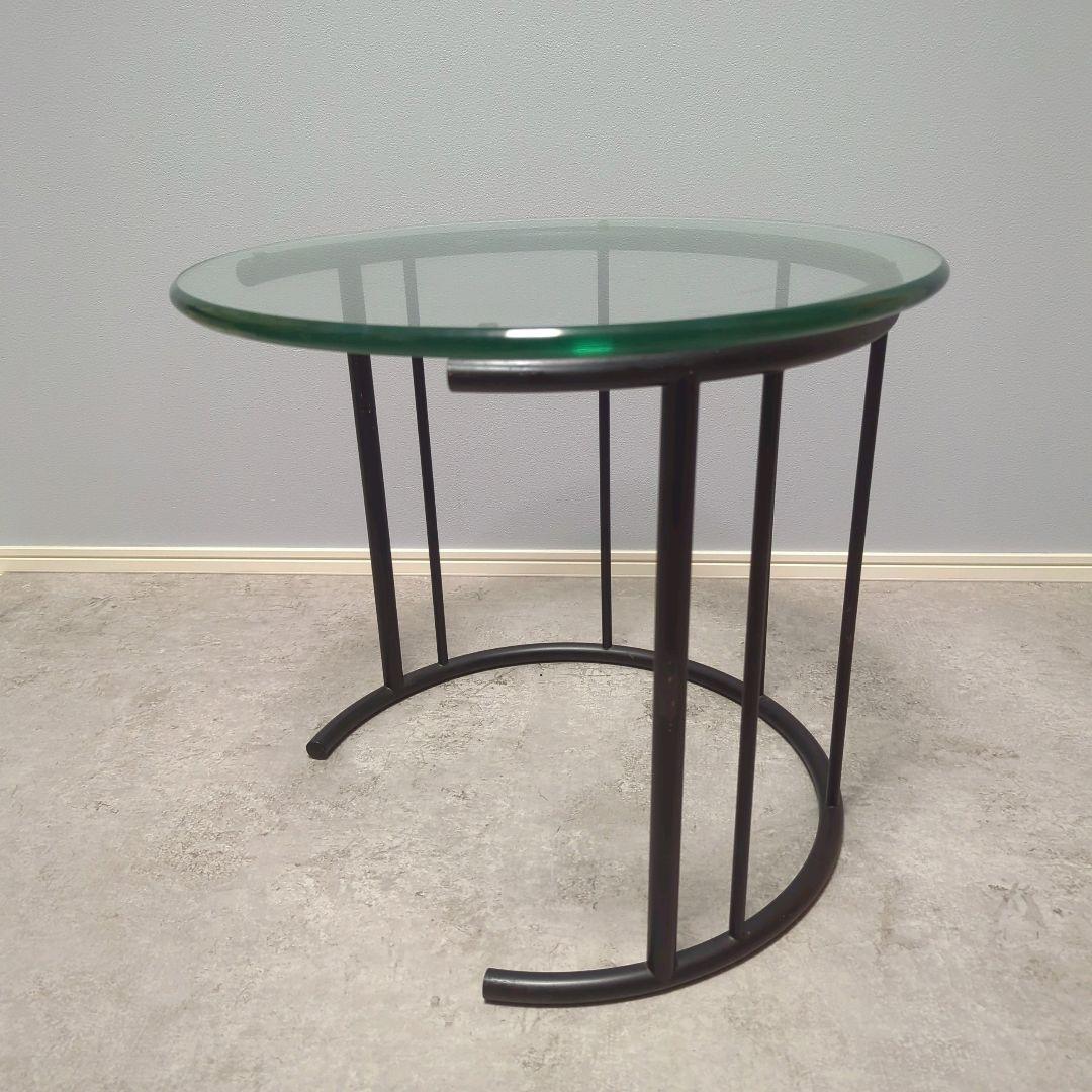 HUKLA フクラ ガラスサイドテーブル TMRB-S/GC500