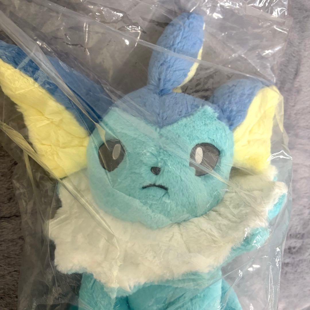 【タグ付き】シャワーズ　ふわふわ抱きぬいぐるみ