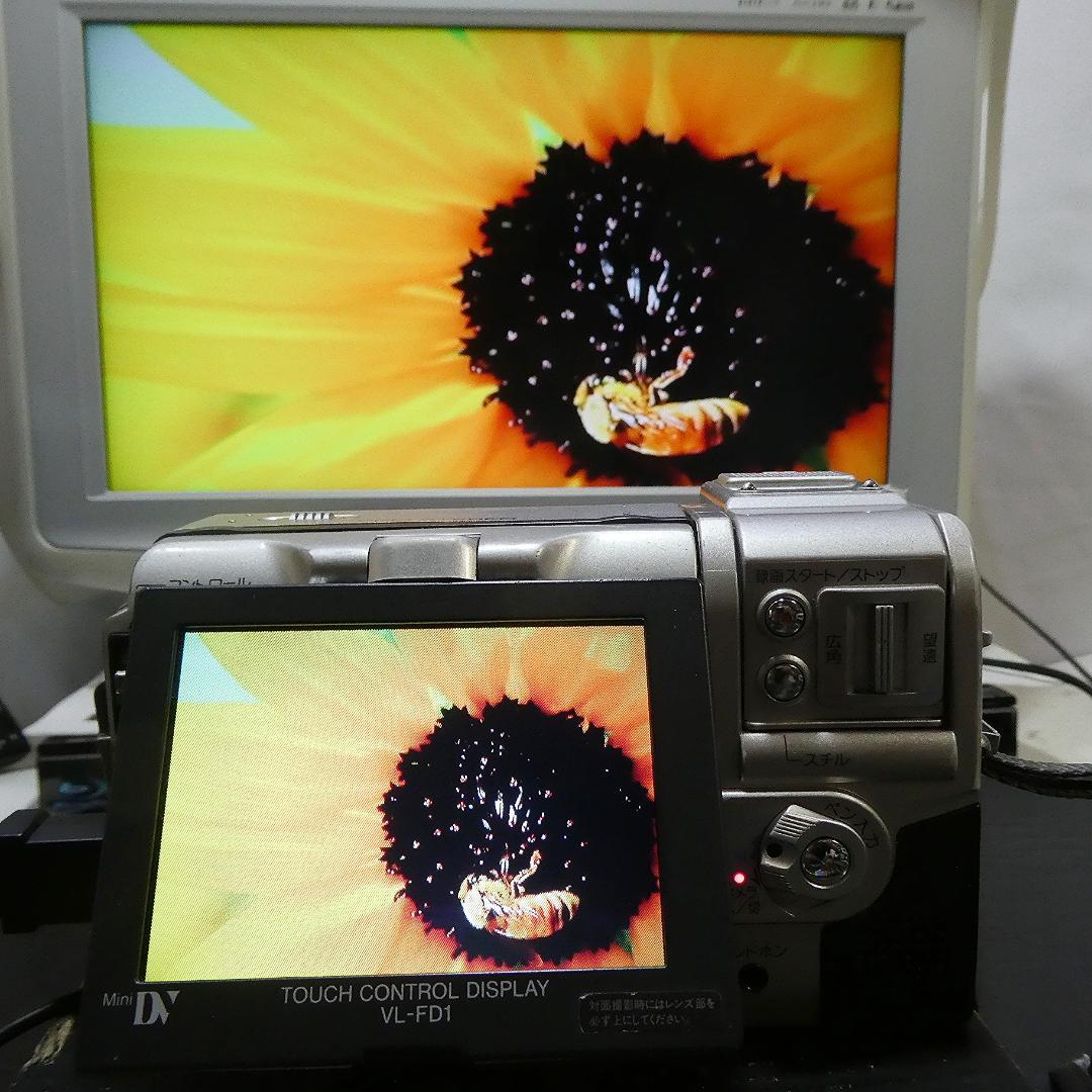 動作良好 シャープ VL-FD1 MiniDVビデオカメラ DVDダビングに最適