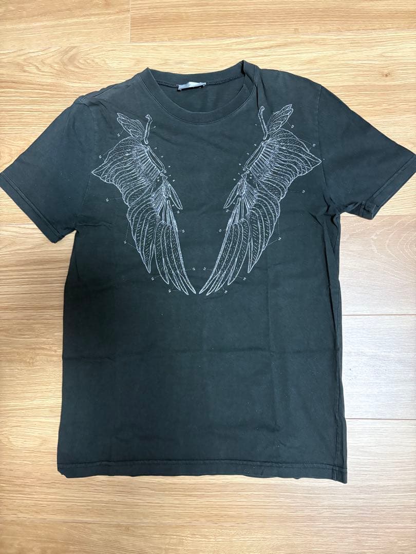 エディ期 Dior Homme 07AW エンジェルウイング 黒 Tシャツ S