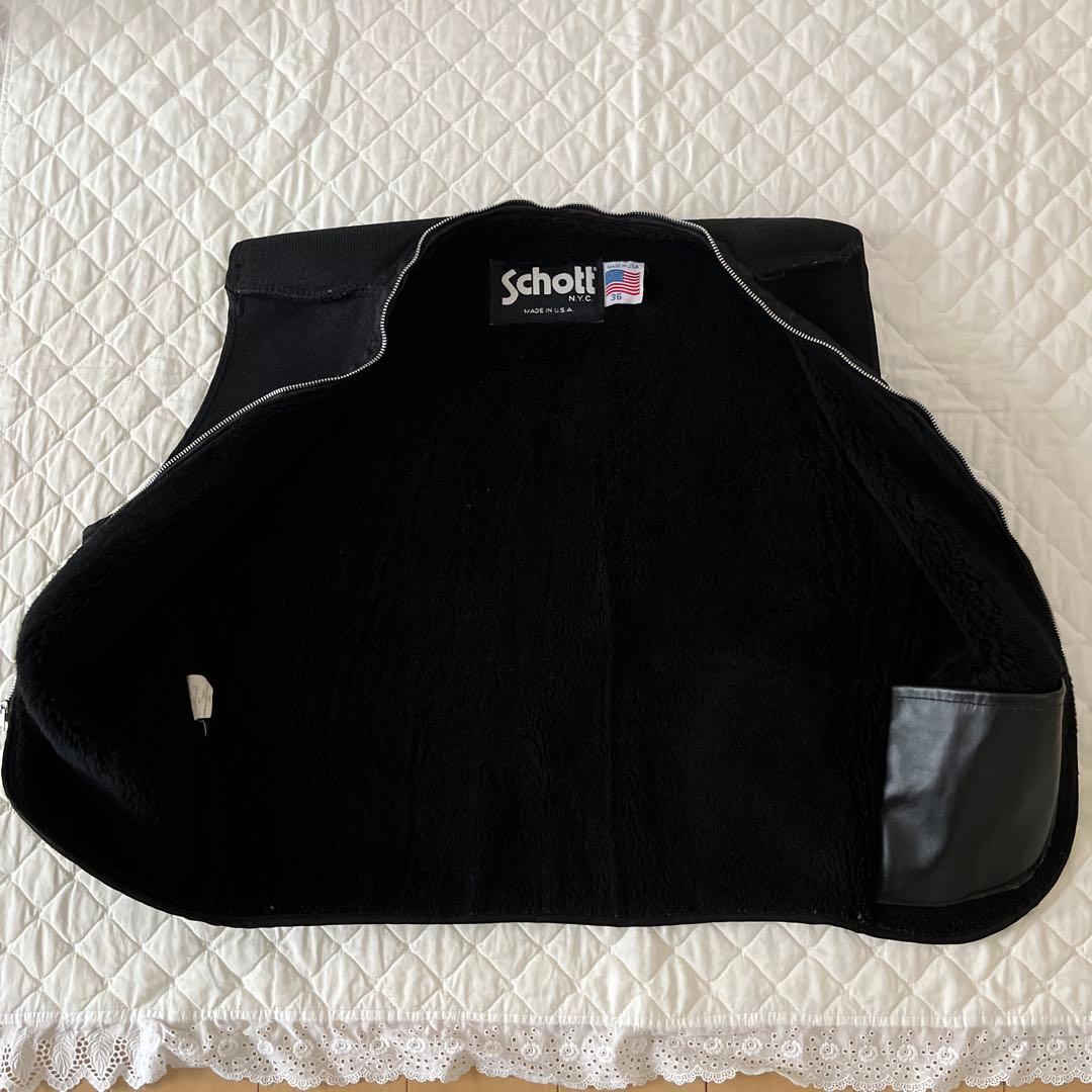 Schott《定番》シングルブラックライダースジャケット サイズ36