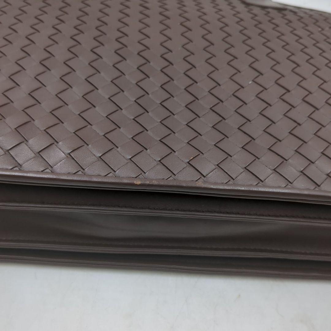極美品✨️　ボッテガヴェネタ イントレチャート ビジネスバッグ　ブラウン　自立