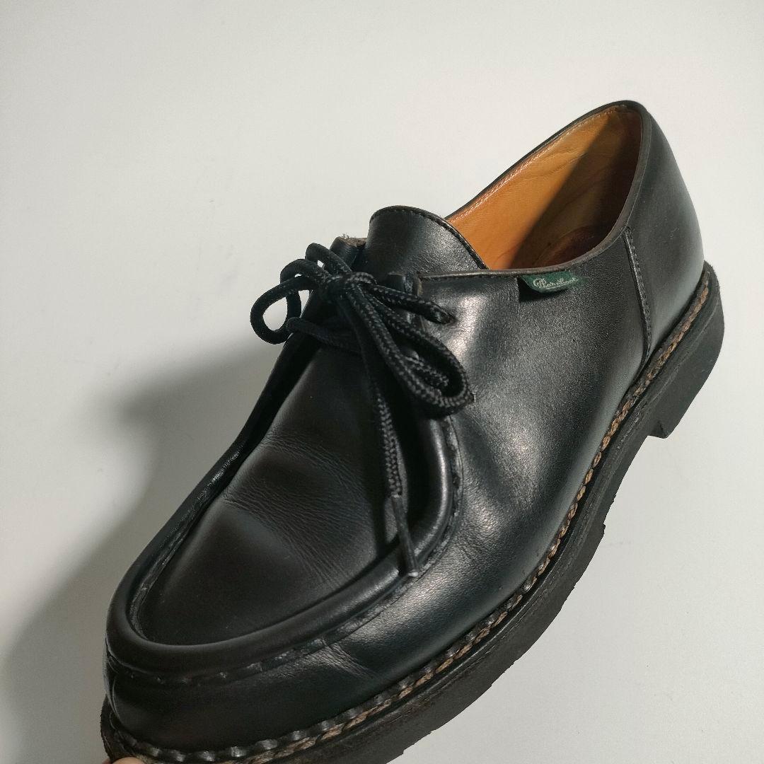 パラブーツ ミカエル 40 ブラック リスレザー チロリアンシューズ