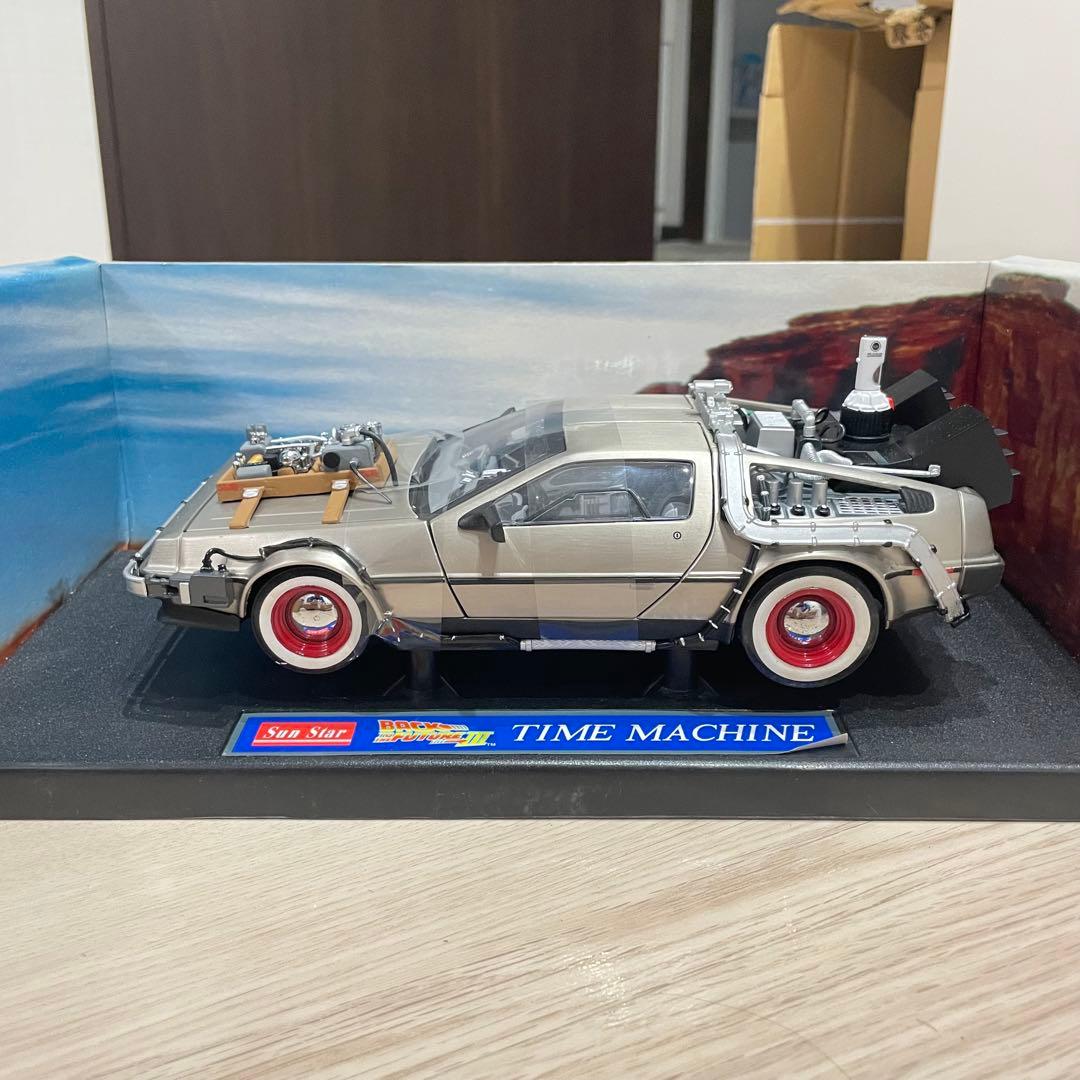 【希少品】サンスター 1/18 デロリアン バックトゥザフューチャー PART3