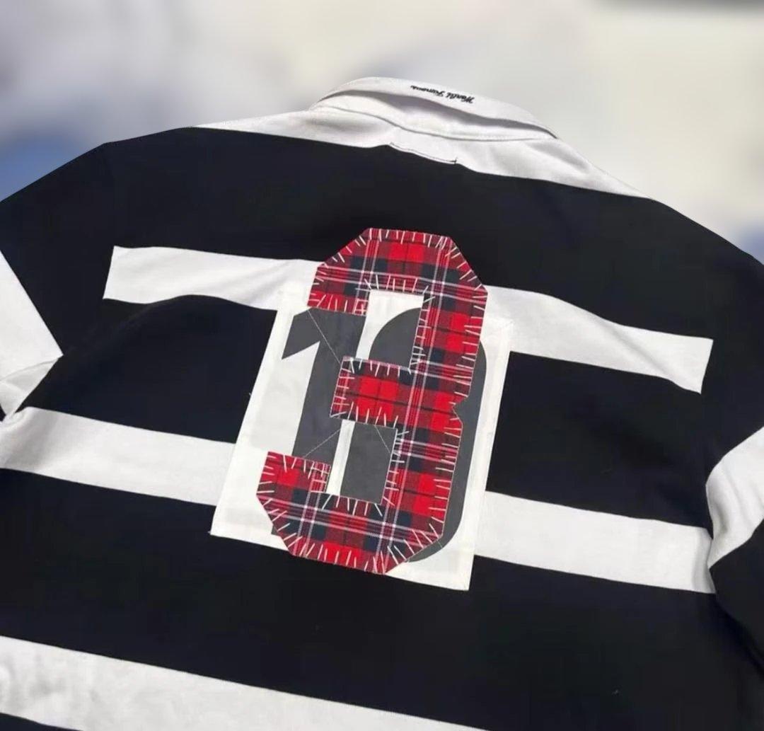 Supreme FW25 WEEK1 ストライプ ラグビーシャツ 美品 長袖