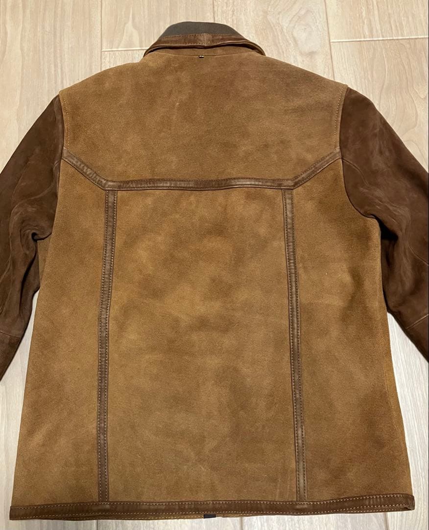 Pretty Green 本革スウェードライダースジャケット サイズ3
