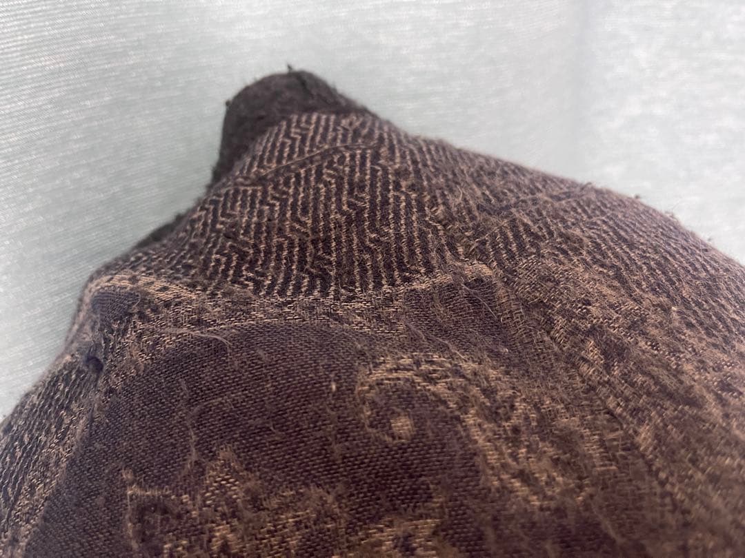 YANTOR ペイズリー柄 ダークブルー サルエルパンツ