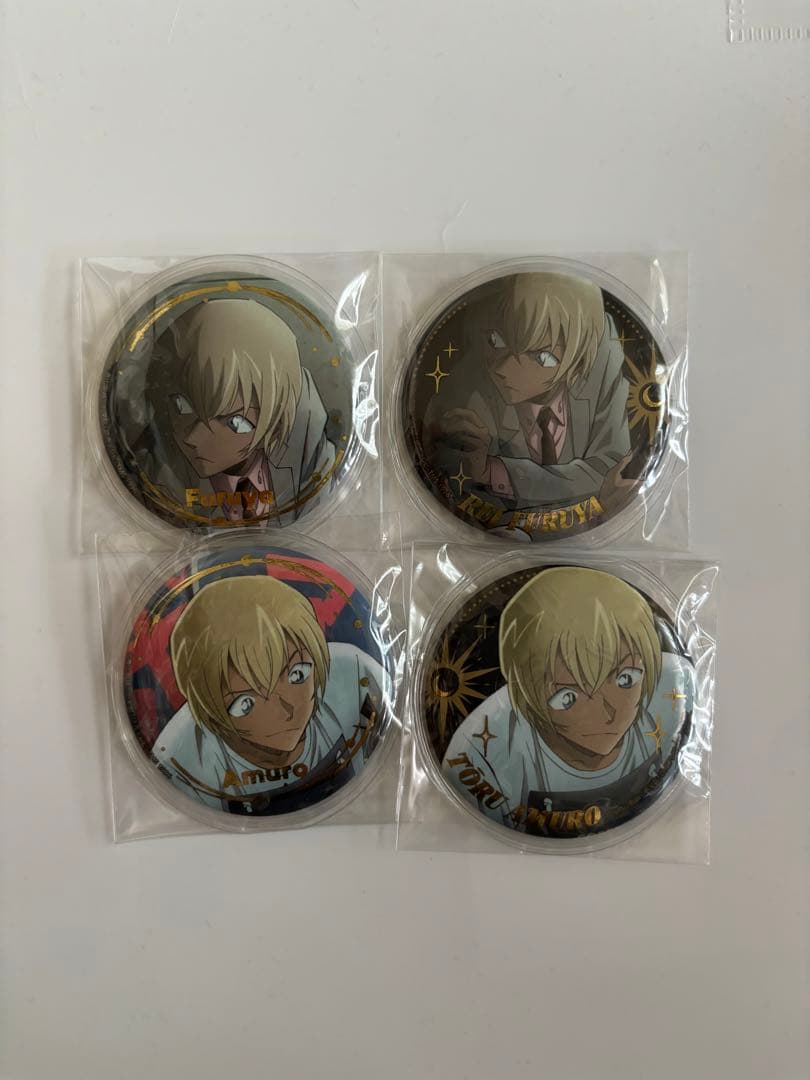 名探偵コナン　トムス　執行人　缶バッジ　安室透　降谷零　風見祐也