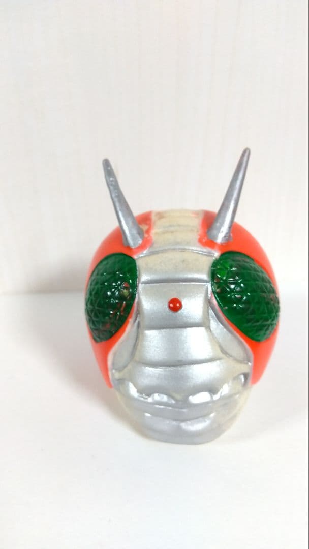 【美品】旧バンダイ　仮面ライダーV3 スタンダード マスク 面取れ ソフビ