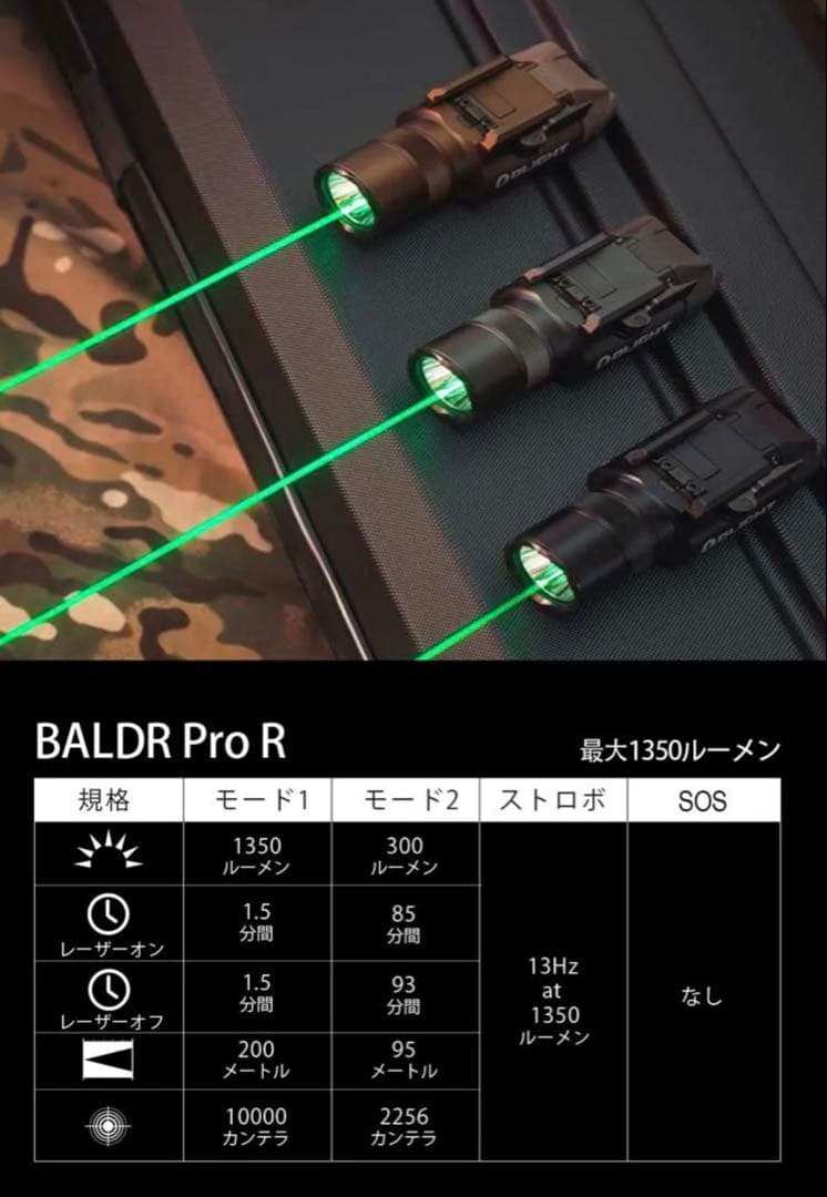 OLIGHT BALDR Pro R エアガン　オーライト