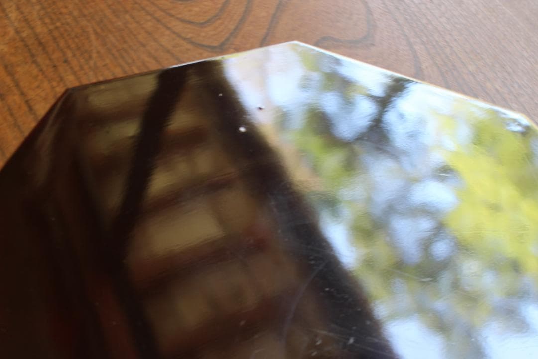 デッドストック！八角デザインに優美な螺鈿細工の映える蓋物（検民芸小物入れ弁当箱