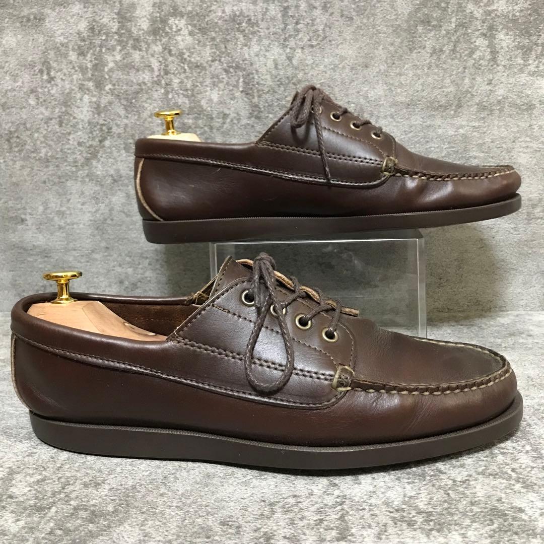 USA製 ランコート デッキシューズ 27.5cm モカシン 本革