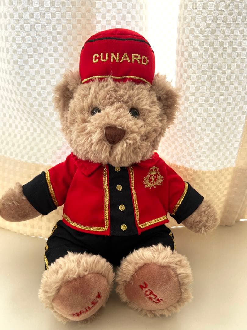 テディベア　クイーンエリザベス号　キュナード社185周年記念