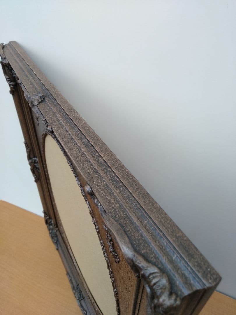 ガラス付き　未使用　エス アンド エフ　S&F　高級輸入額縁　半切　アンティーク