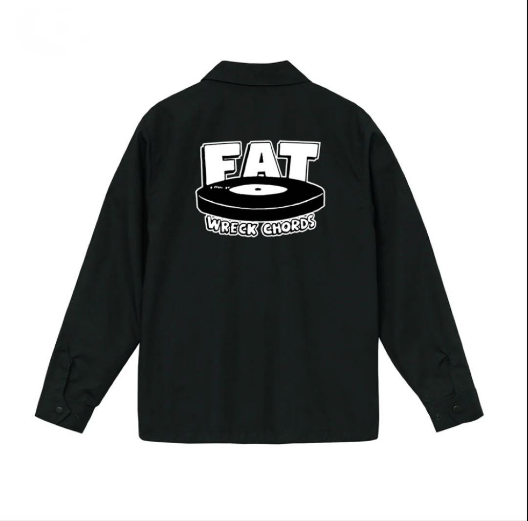 FAT WRECK CHORDS コーチジャケット　ブラック　L 人気サイズ
