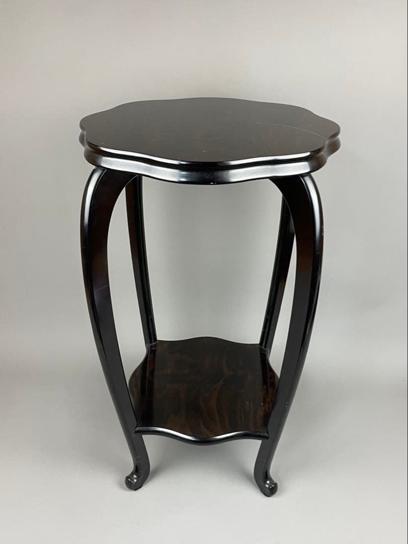 花台 木製 敷板 4号 唐木 黒檀 観葉植物 多肉 塊根植物 黒丹調 インテリア