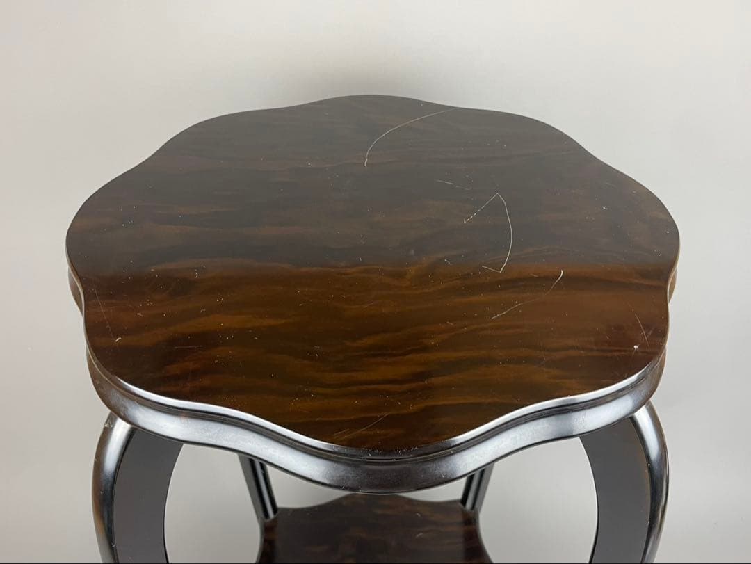 花台 木製 敷板 4号 唐木 黒檀 観葉植物 多肉 塊根植物 黒丹調 インテリア