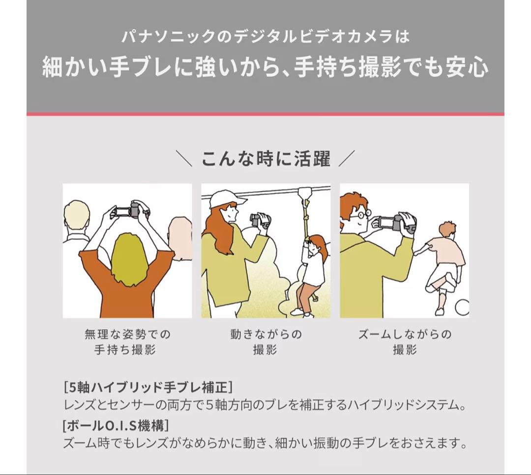 Panasonic HC-V900パナソニック フルHDビデオカメラ2024年