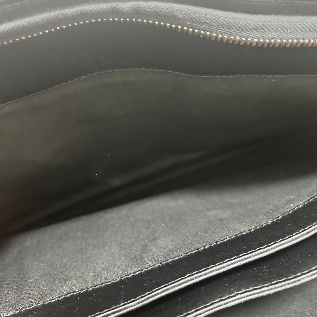 ボッテガヴェネタ イントレチャート ブラック レザー ビジネスバッグ