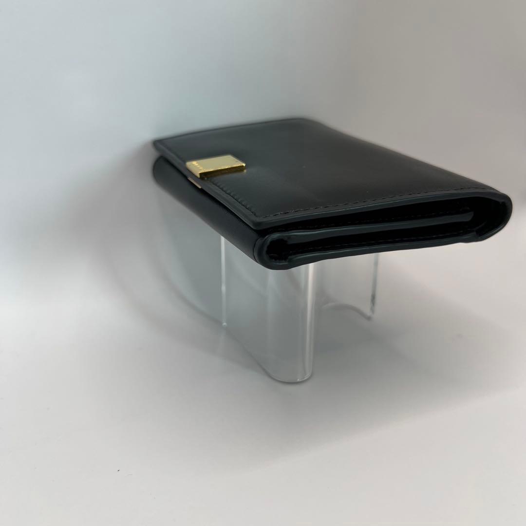 MARNI 三つ折り財布　PRISMA ブラック　ゴールド　財布　ウォレット　黒