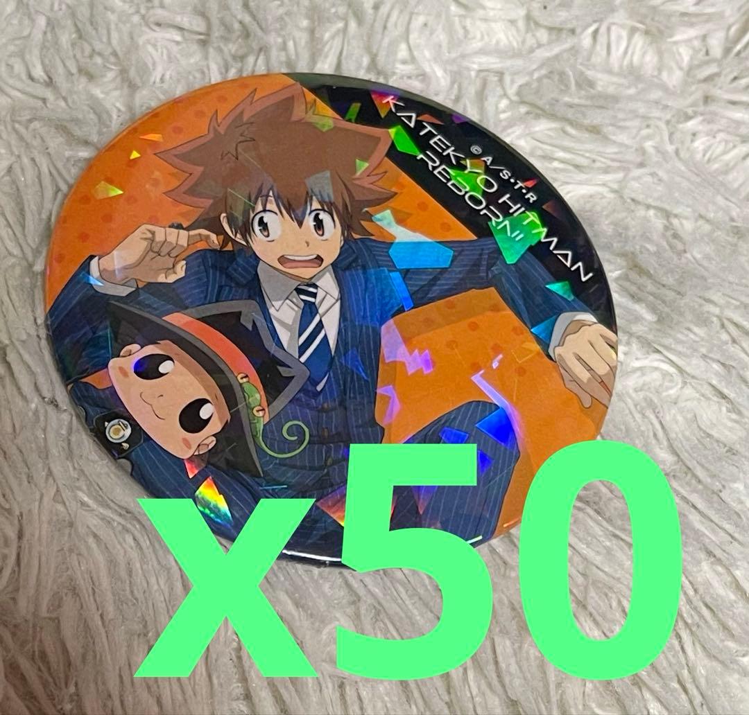 家庭教師ヒットマンREBORN! GIGO ホログラム缶バッジ　沢田綱吉 50個