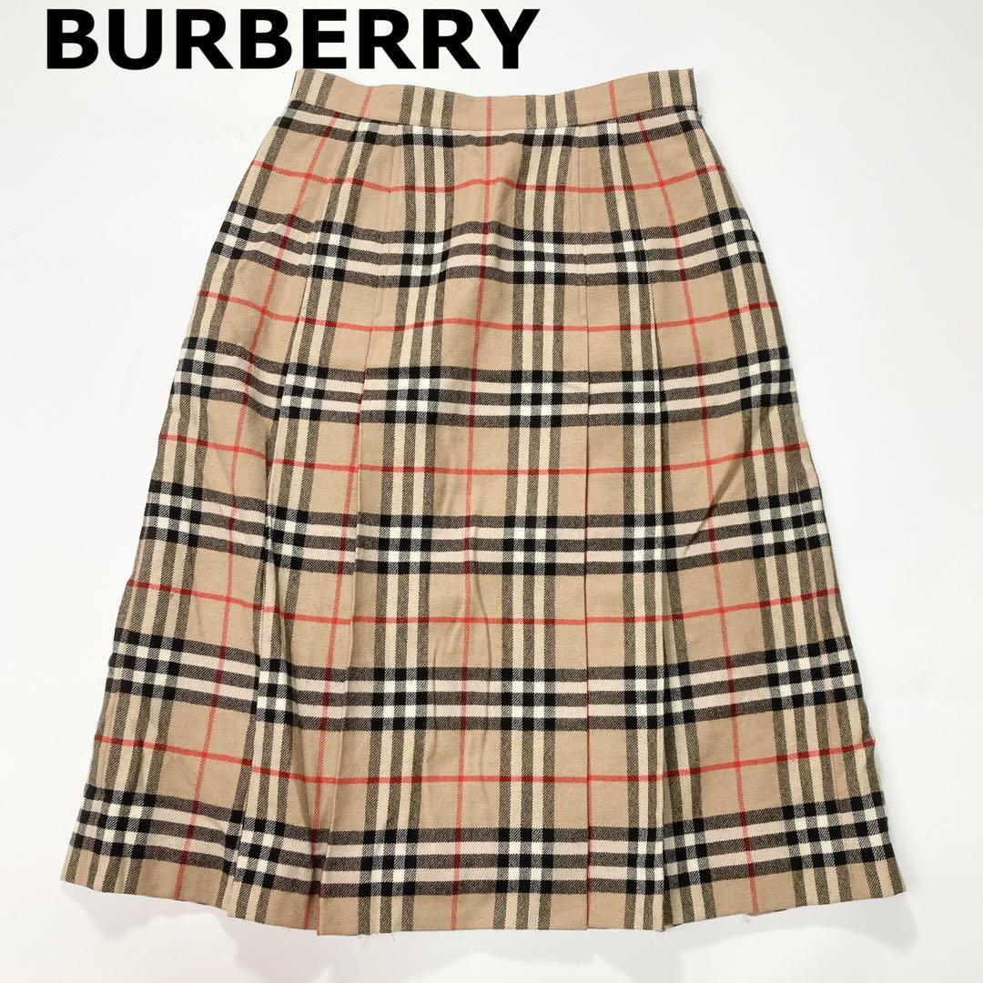 BURBERRY バーバリー プリーツスカート チェック 9 C-TK