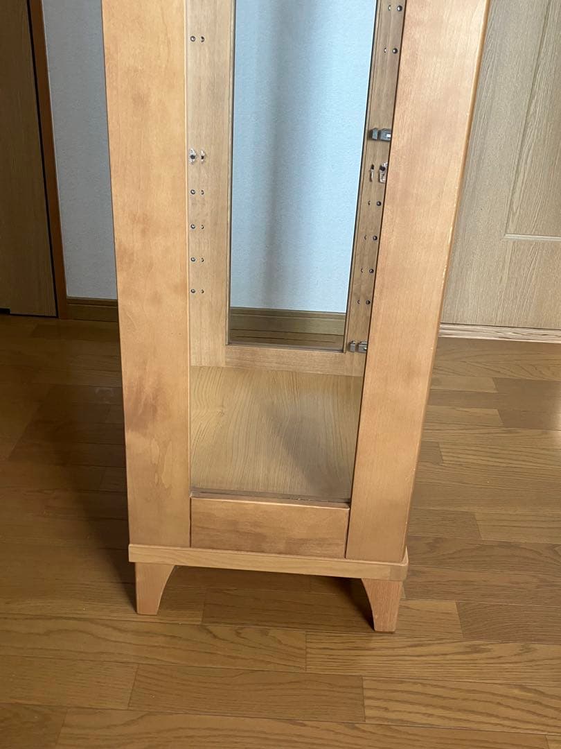 キュリオケース(ガラスケース) 日本製　ナチュラル(キャメル)