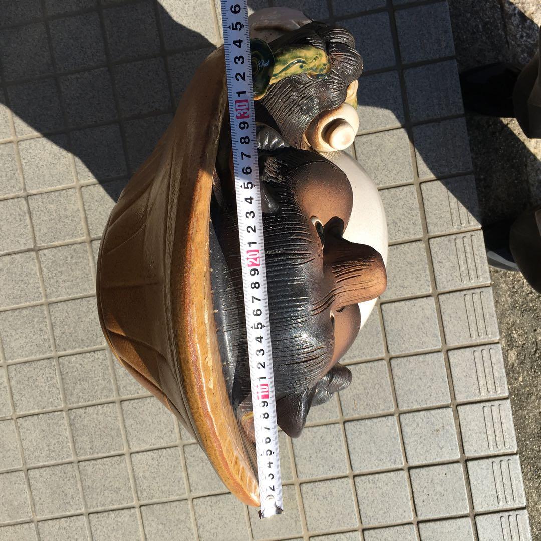 たぬき　約75cm 福狸　20号から25号サイズ　置物　信楽焼