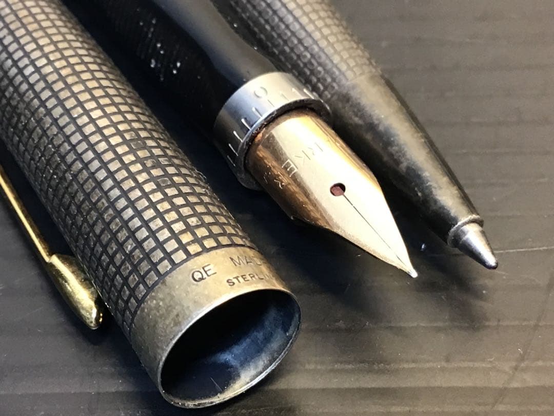 パーカー 75 スタ ーリングシルバー 初期型 14金63 万年筆