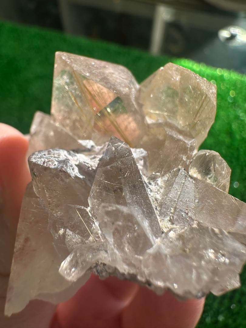 天然 ルチルクォーツ 原石（クラスター） 32g