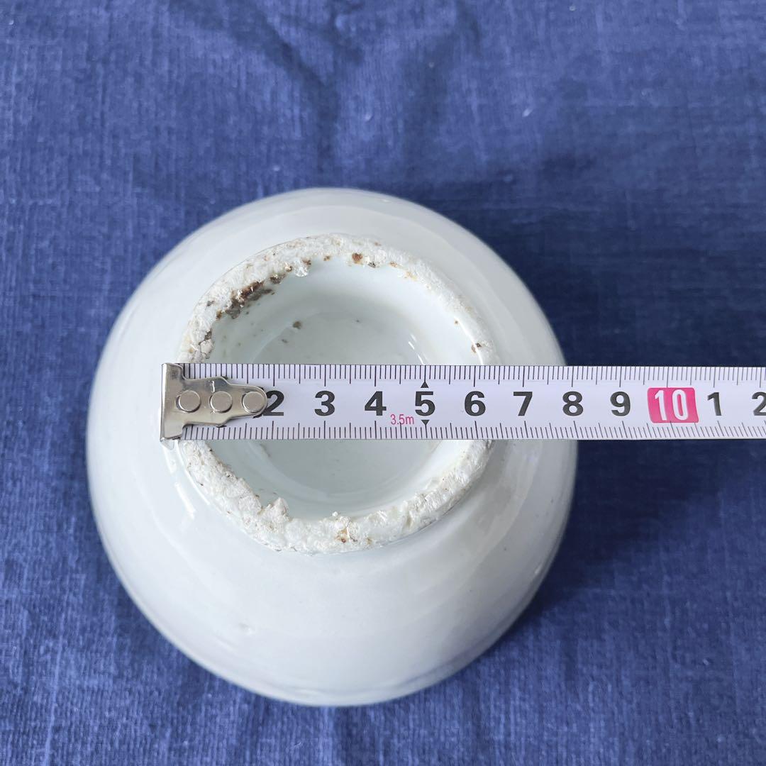 李朝　白磁　茶碗　骨董