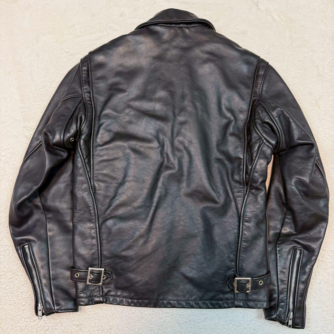 美品 SCHOTT 642 ライダースジャケット ライナー付 USA製 ブラック