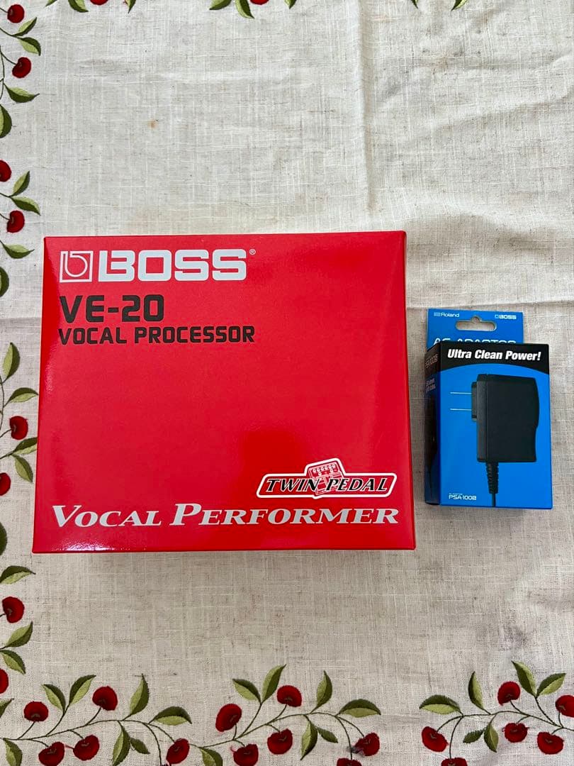 美品！フルセット！BOSS VE-20 ボーカルエフェクター＆アダプター