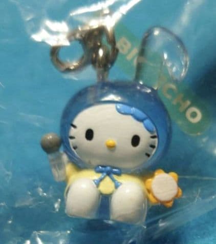 超激レア☆ビッグエコー☆音符キティ・クリアチャーム5種セット☆2002年☆非売品