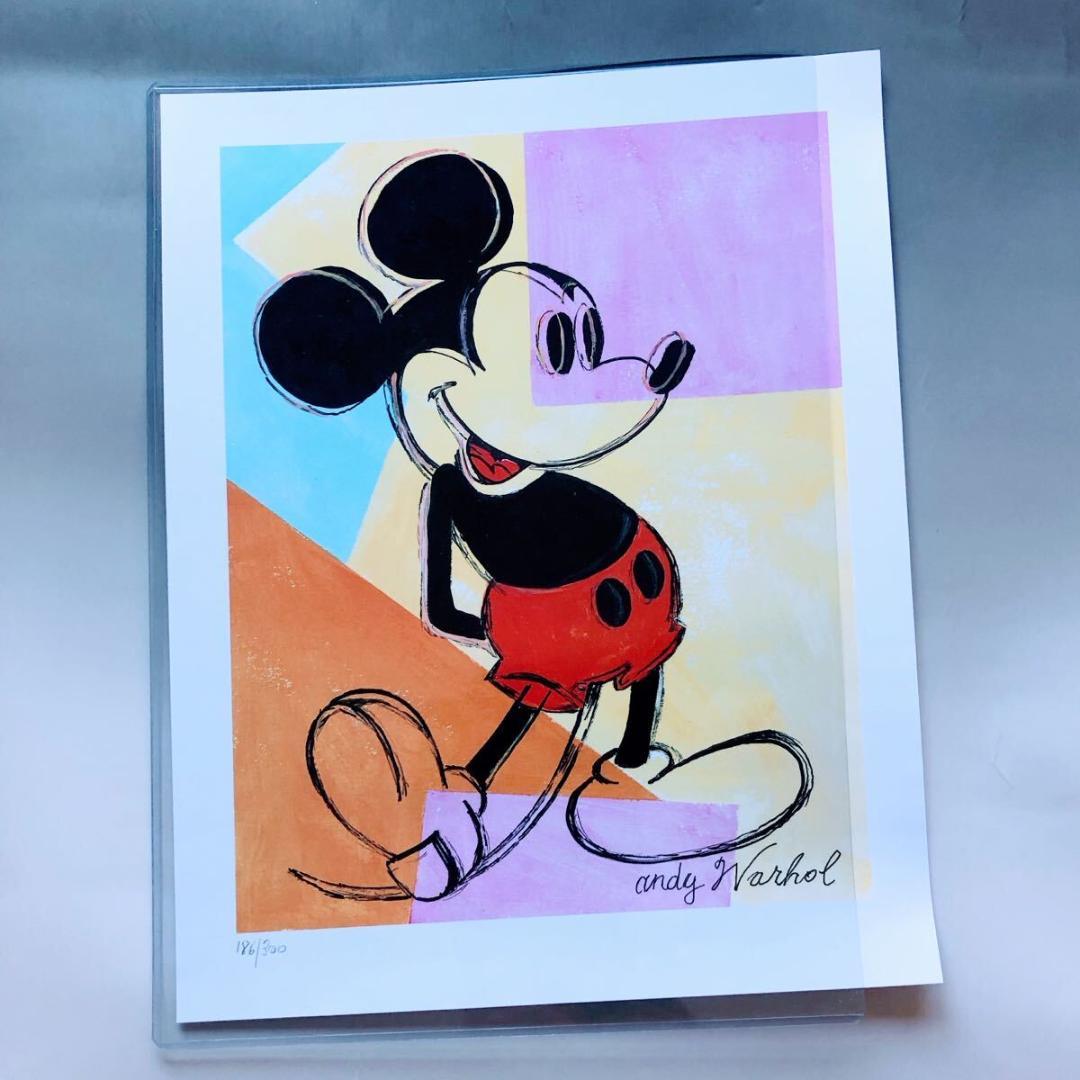 ＃3890 アンディ ウォーホル リトグラフ ミッキーマウス世界 300枚 限定