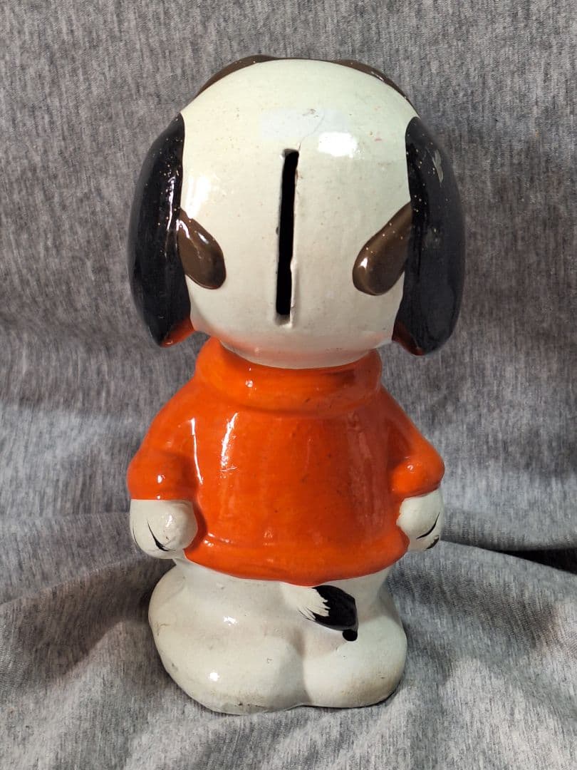 70's スヌーピー 陶器 JOE COOL ピーナッツ 貯金箱 セラミック