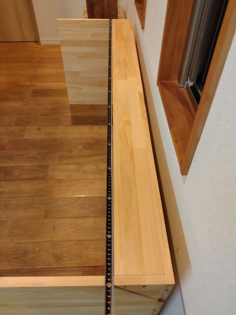 木製　ハンドメイド　オーダー　コの字　テーブル　キヌカ　シェルフ　ラック　水槽台